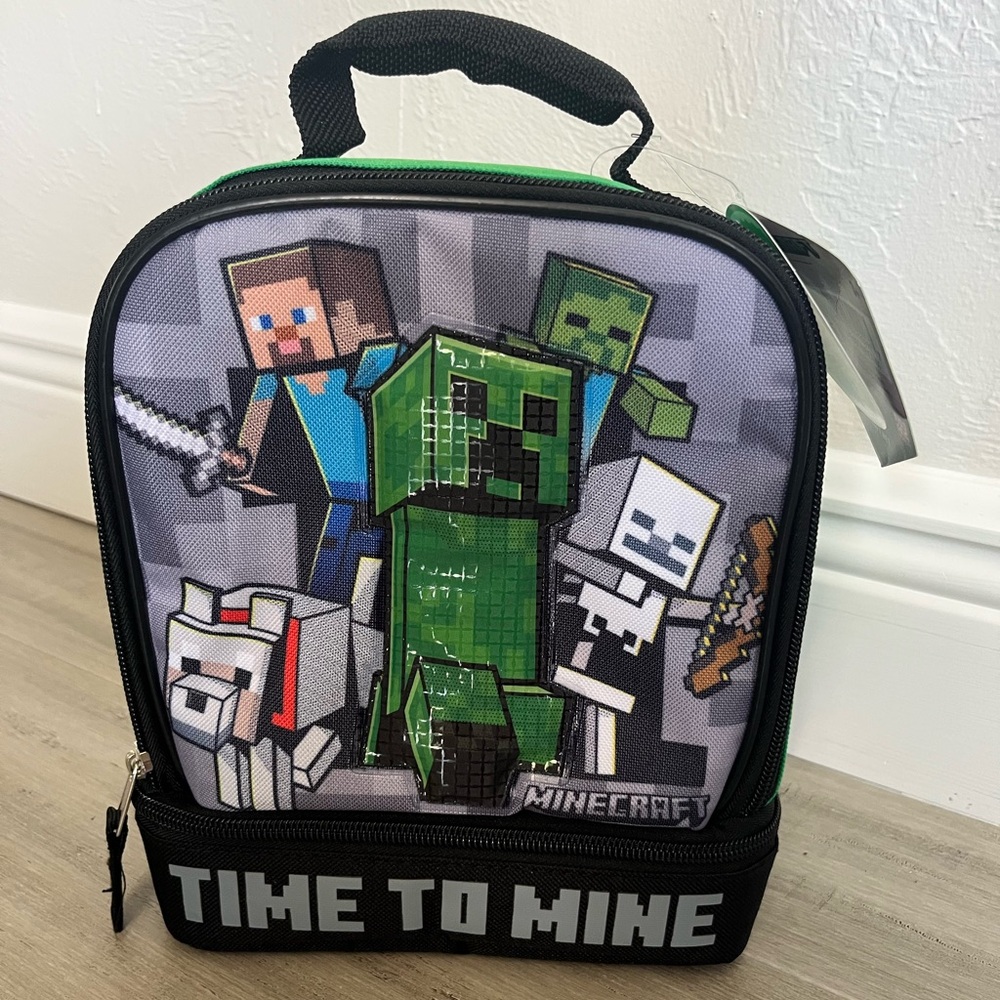 Minecraft Lunch Bag with Characters
